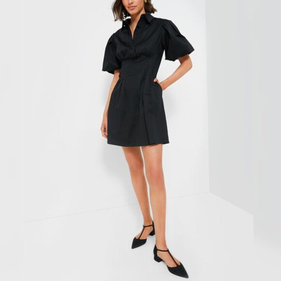 Nwt Tuckernuck - Size L - Black Mini Delaney Dress W Pockets ** Pls Read**